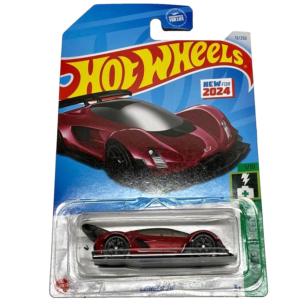 Hot Wheels 2024 Czinger 21C 13/250 Red HW Green Speed 1/10 (BBHTC92) NIP 1:64